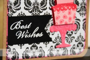 Connie Hanks // ClickyChickCreates.com // wedding cards with wedding cake and love banner