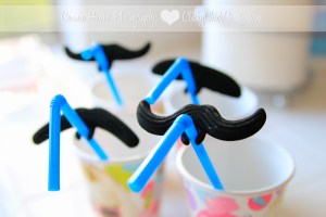 Connie Hanks Photography // ClickyChickCreates.com // pancake breakfast bar milk mustache straws