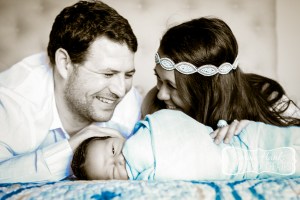 Connie Hanks Photography // ClickyChickCreates.com // newborn session, swaddle, love, young family, bohemian, boho chic,