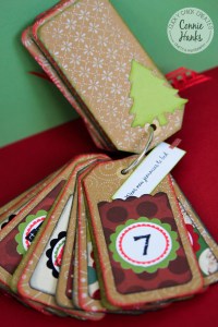 Connie Hanks // ClickyChickCreates.com // Advent calendar banner and mini book with unique family experiences and activities