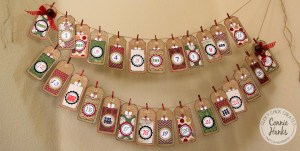 Connie Hanks // ClickyChickCreates.com // Advent calendar banner and mini book with unique family experiences and activities