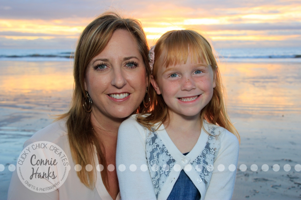 Connie Hanks Photography // ClickyChickCreates.com // family photos at the beach, mother and daughters