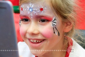 Connie Hanks Photography // ClickyChickCreates.com // JOY in the face of a 7-year old getting her face painted!