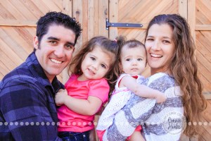 Connie Hanks Photography // ClickyChickCreates.com // extended family photos, rustic park, trains, tracks, pink, gray, denim, adorable!