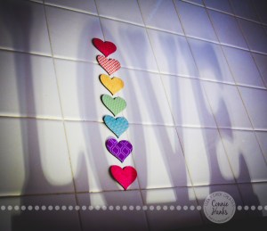 Connie Hanks Photography // ClickyChickCreates.com // Love Shadow with hearts