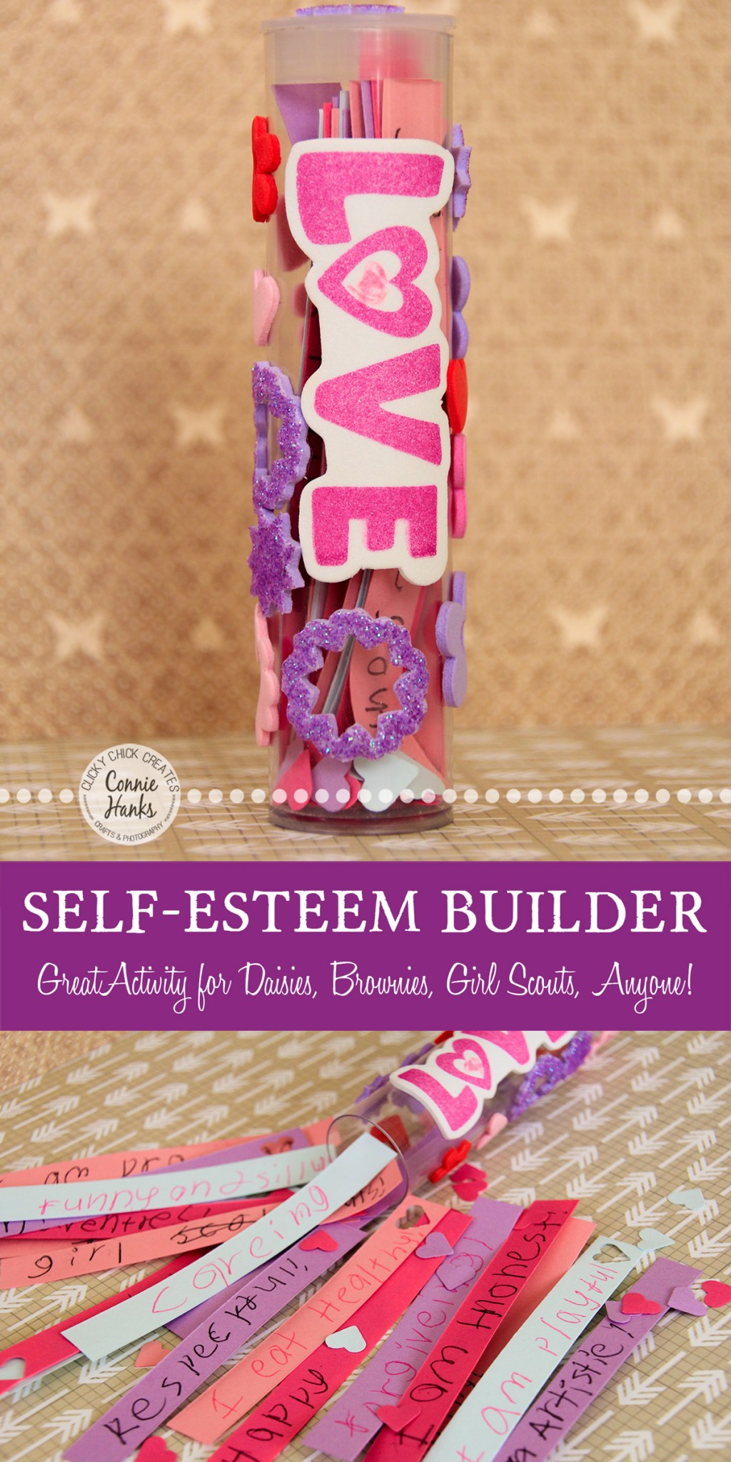 Daisy Love Tubes // Positive Self-Esteem {Feeling&nbsp;Crafty}