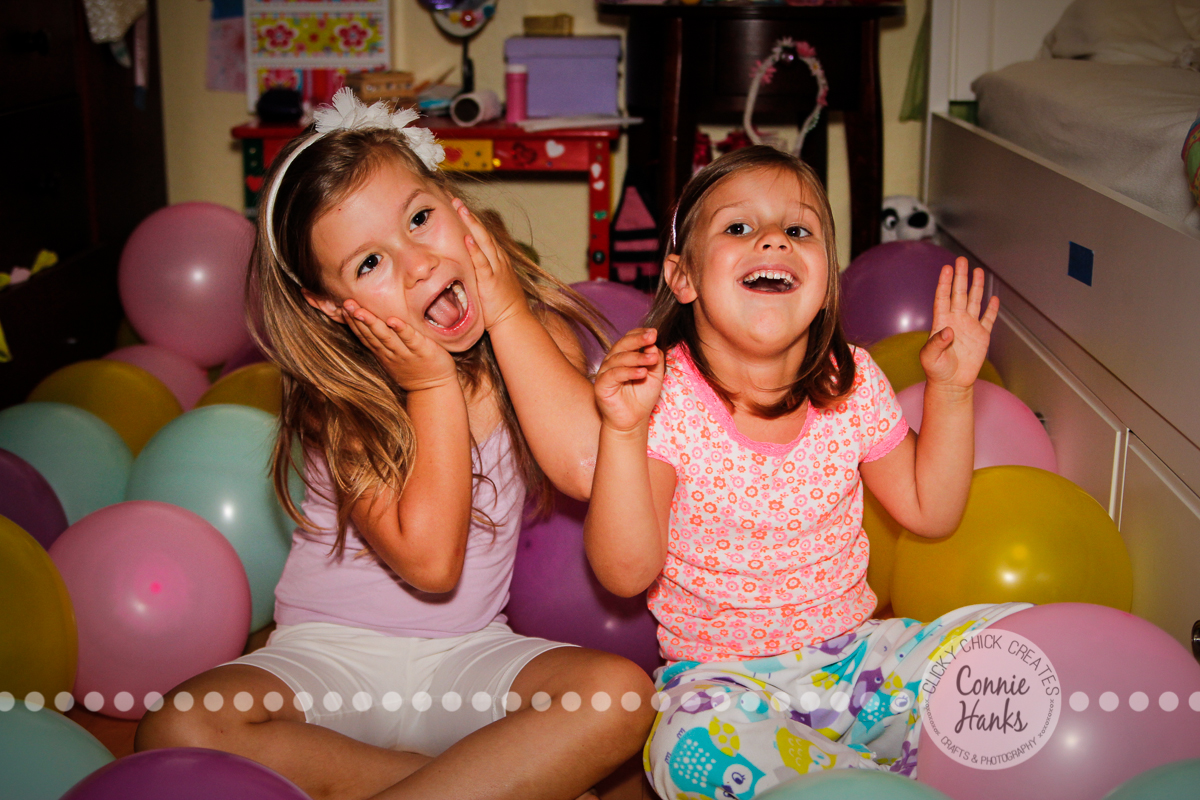 Connie Hanks Photography // ClickyChickCreates.com // Silly birthday balloon princess
