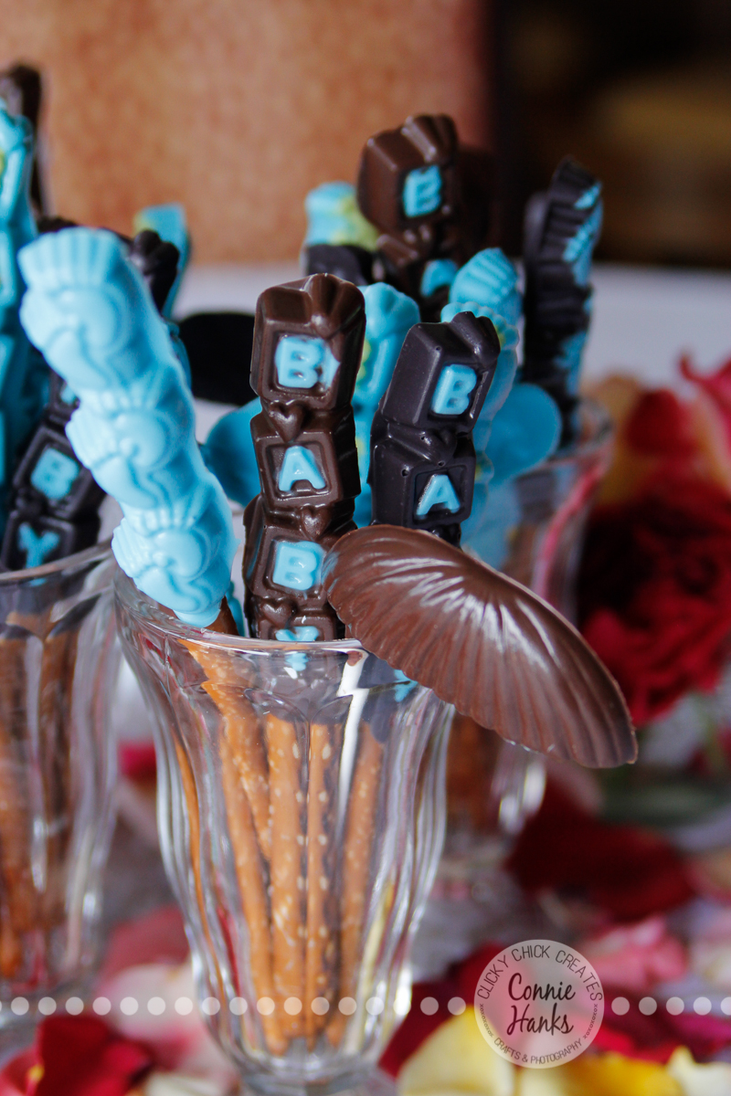 ClickyChickCreates.com // mustache baby shower treats and decorations