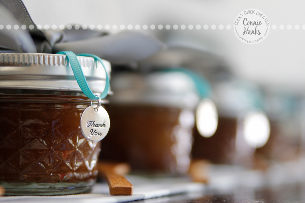 Connie Hanks Photography // ClickyChickCreates.com // body scrub containers at a baby shower
