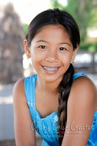Connie Hanks Photography // ClickyChickCreates.com // Tween head shots, photos, child, fresh, faced, sweet, innocent