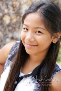 Connie Hanks Photography // ClickyChickCreates.com // Tween head shots, photos, child, fresh, faced, sweet, innocent