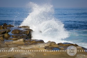 Connie Hanks Photography // ClickyChickCreates.com // La Jolla, beach, photography, San Diego, cove, morning, waves, crashing