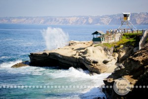 Connie Hanks Photography // ClickyChickCreates.com // La Jolla, beach, photography, San Diego, cove, morning, waves, crashing