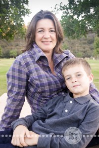 Connie Hanks Photography // ClickyChickCreates.com // Family Photography, park, playground, grass, coordinated family, gray, purple, lavender, lovely