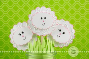 Connie Hanks Photography // ClickyChickCreates.com // Lamb Party, Mary had a little lamb, banner, cupcake toppers, gift tags, etsy, custom, handmade