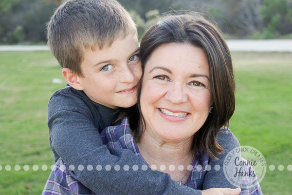 Connie Hanks Photography // ClickyChickCreates.com // Family Photography, park, playground, grass, coordinated family, gray, purple, lavender, lovely