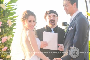 Connie Hanks Photography // ClickyChickCreates.com // Baja wedding, pink, turquoise, head wreath, cake, roses, lanterns, toast, kids, flower girls, ring bearers,