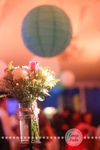 Connie Hanks Photography // ClickyChickCreates.com // Baja wedding, pink, turquoise, head wreath, cake, roses, lanterns, toast, kids, flower girls, ring bearers,