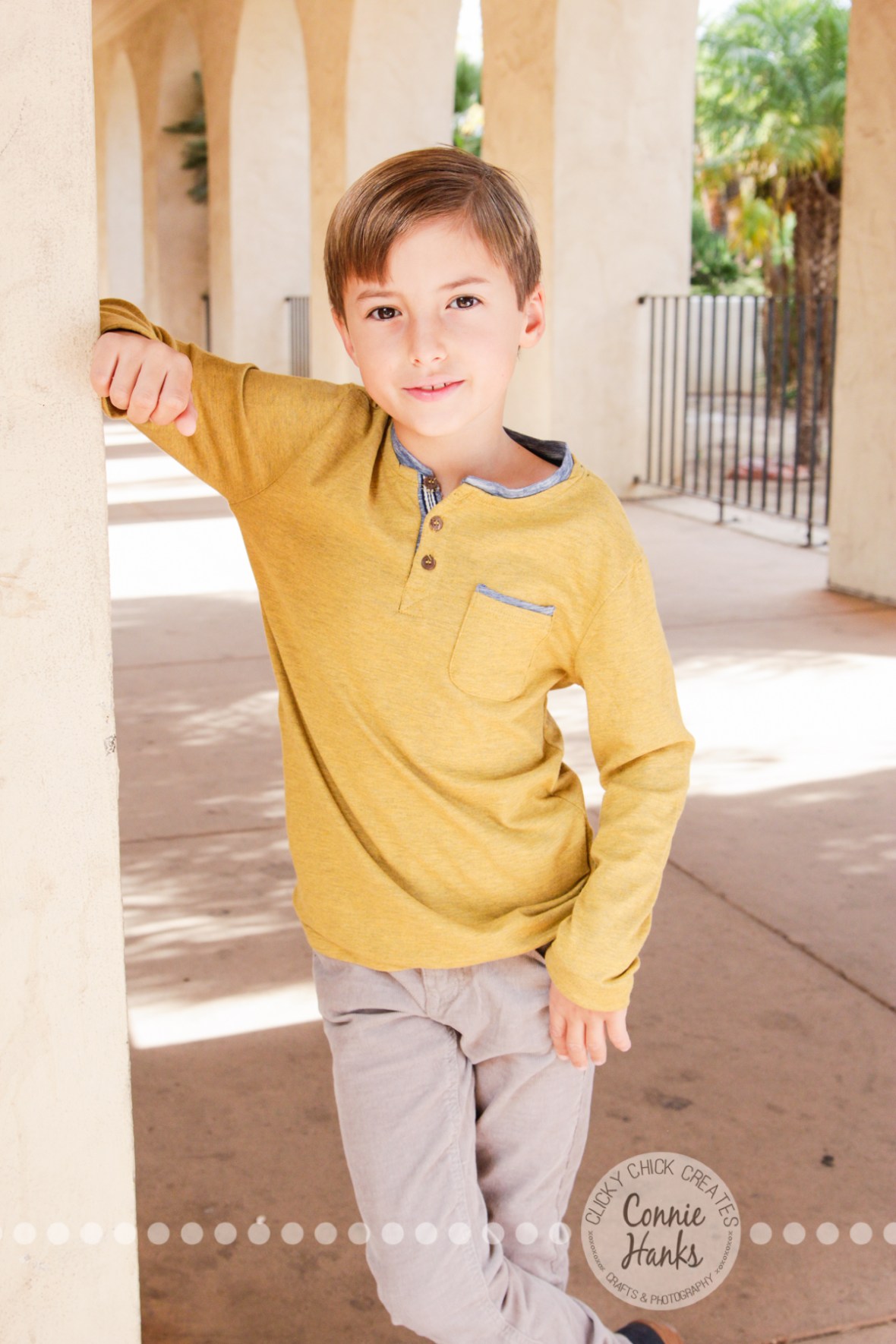 Connie Hanks Photography // ClickyChickCreates.com // Children head shots, photo session, Balboa park, boys