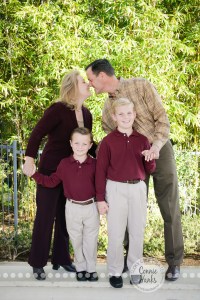 Connie Hanks Photography // ClickyChickCreates.com // Family of four, photo session, sons, parents, Balboa park, boys