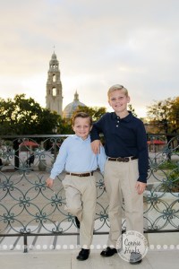 Connie Hanks Photography // ClickyChickCreates.com // Family of four, photo session, sons, parents, Balboa park, boys