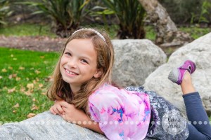 Connie Hanks Photography // ClickyChickCreates.com // Family photography, San Diego, daughters, sisters, dog, O Family, pink