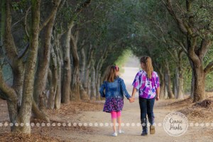 Connie Hanks Photography // ClickyChickCreates.com // Sister photo session, Iron Mountain Trail, Old Poway Park, sisters, rustic, park, field