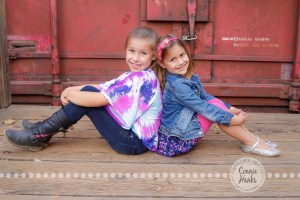 Connie Hanks Photography // ClickyChickCreates.com // Sister photo session, Iron Mountain Trail, Old Poway Park, sisters, rustic, park, field