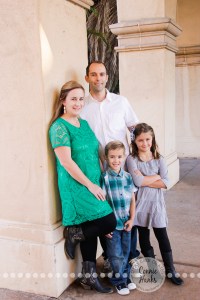 Connie Hanks Photography // ClickyChickCreates.com // Family photography, San Diego, Y Family, Balboa Park, arches