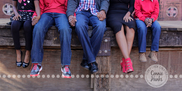Connie Hanks Photography // ClickyChickCreates.com // Family photography, San Diego, F Family, Old Poway Park, train tracks, rustic, park