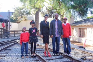 Connie Hanks Photography // ClickyChickCreates.com // Family photography, San Diego, F Family, Old Poway Park, train tracks, rustic, park