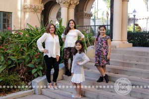 Connie Hanks Photography // ClickyChickCreates.com // Mother, Daughters, Balboa Park, poses, girls,