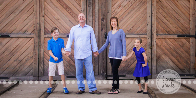 Connie Hanks Photography // ClickyChickCreates.com // Family photography at Old Poway Park, poses, kids, siblings, brother, sister, rustic, park