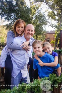 Connie Hanks Photography // ClickyChickCreates.com // Family photography at Old Poway Park, poses, kids, siblings, brother, sister, rustic, park,