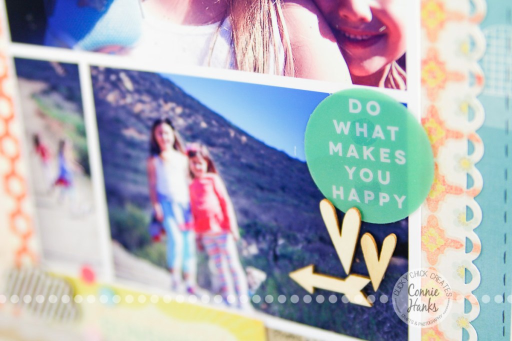 Connie Hanks Photography // ClickyChickCreates.com // Family Resolutions, goals, scrapbooking, layout, clouds, hiking