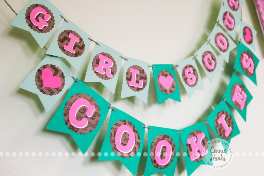 Connie Hanks Photography // ClickyChickCreates.com // Girl Scout Cookies banner, perfect for booth sales! 