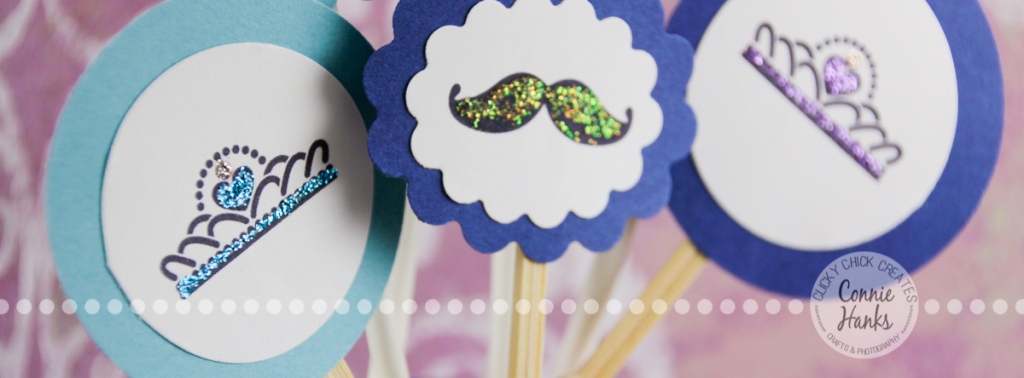 Connie Hanks Photography // ClickyChickCreates.com // PRINTABLES on Etsy, mustache, tiara, cupcake toppers, easy, simple, DIY, father-daughter dance, ball, party