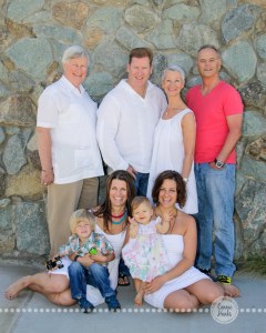 Connie Hanks Photography // ClickyChickCreates.com // multi-generation family on beach in Coronado Island