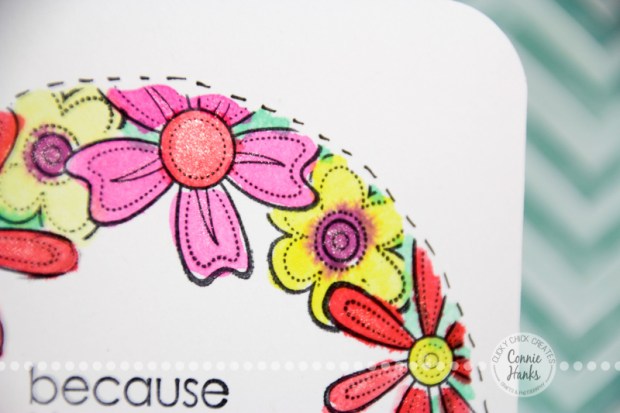 Connie Hanks Photography // ClickyChickCreates.com // One-Layer Mother's Day card, simple stamping and watercoloring