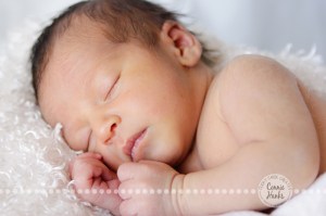 Connie Hanks Photography // ClickyChickCreates.com // baby boy newborn photo session - sleeping baby