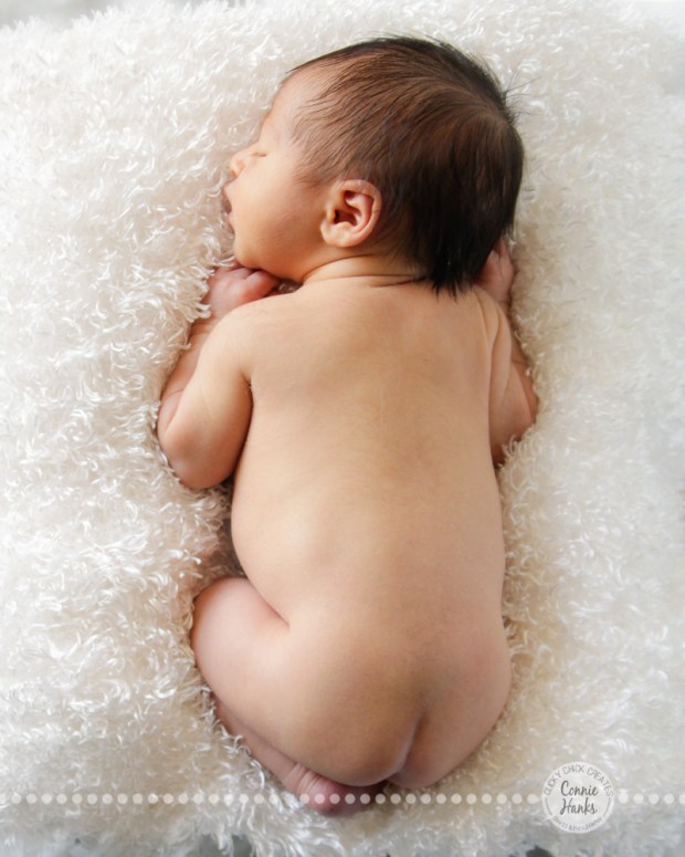 Connie Hanks Photography // ClickyChickCreates.com // baby boy newborn photo session - sleeping baby