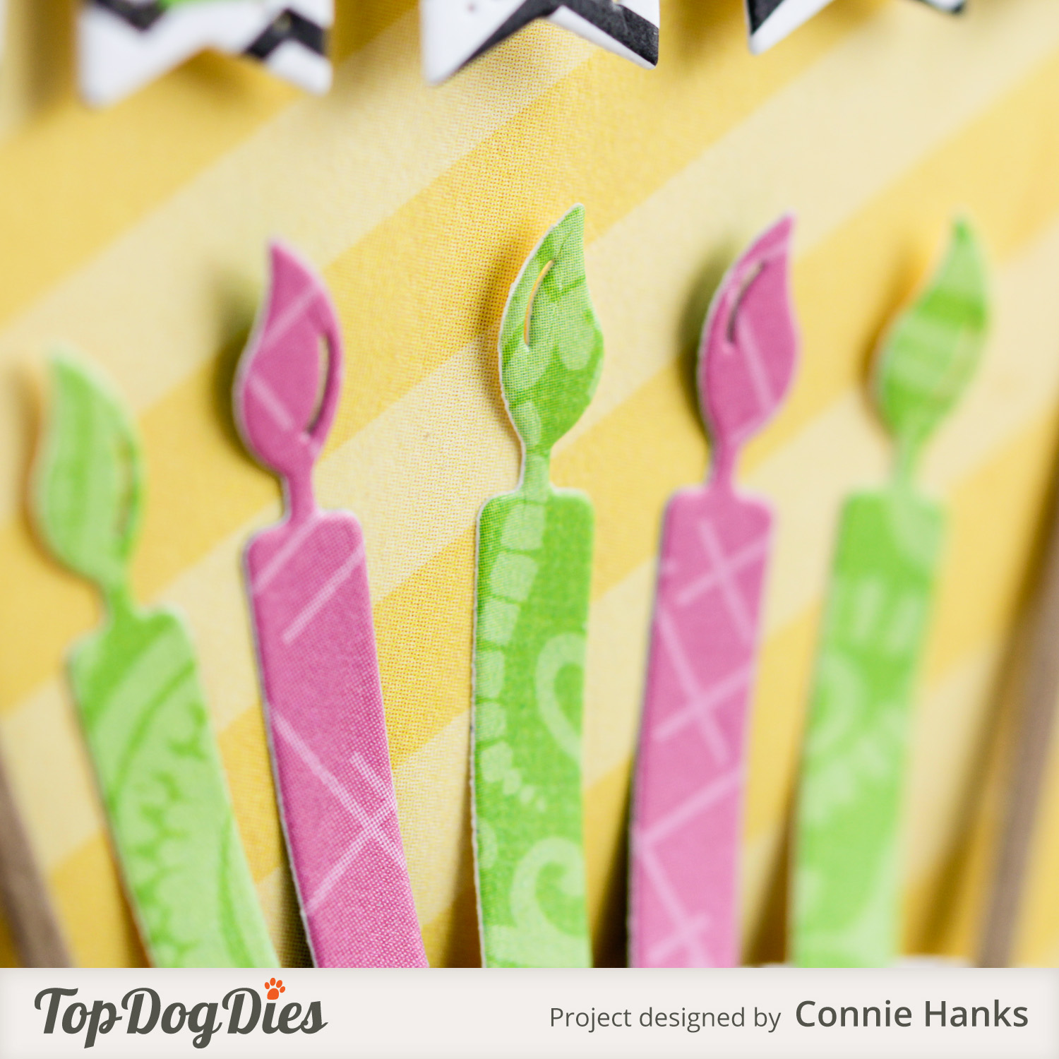 Connie Hanks Photography // ClickyChickCreates.com // Cake birthday card using Top Dog Dies, Alice in Wonderland birthday cake card