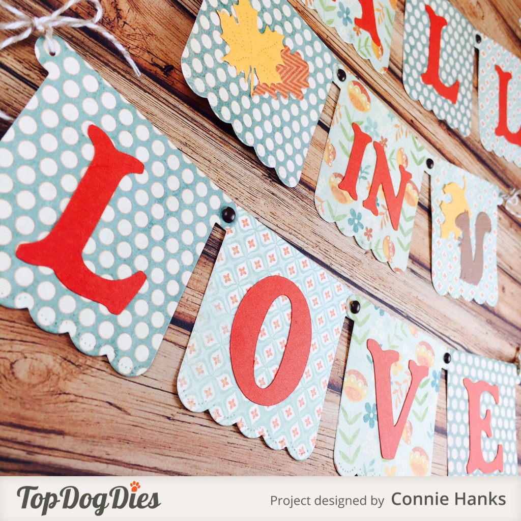 Connie Hanks Photography // ClickyChickCreates.com // Fall in Love banner using Top Dog Dies,