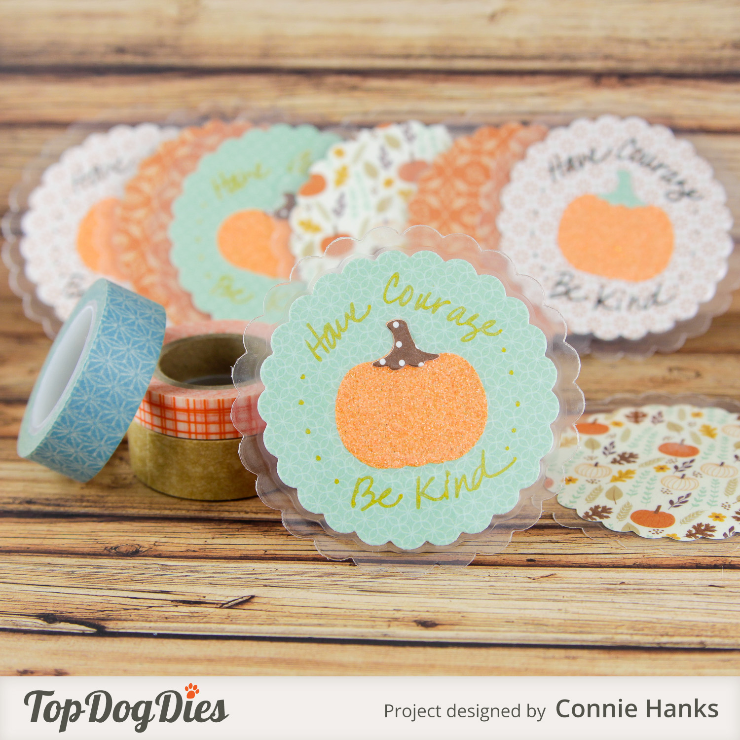 Connie Hanks Photography // ClickyChickCreates.com // Pumpkin love notes, have courage and be kind, quote, inspirational, Cinderella, Top Dog Dies