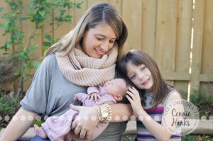Connie Hanks Photography // ClickyChickCreates.com // San Diego newborn photography, family photo session, family photography, baby girl