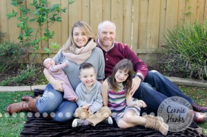 Connie Hanks Photography // ClickyChickCreates.com // San Diego newborn photography, family photo session, family photography, baby girl