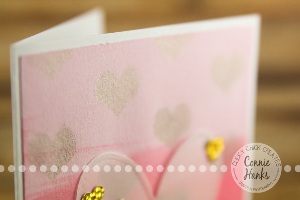 Connie Hanks Photography // ClickyChickCreates.com // Hello You are Amazing - Ombre card - distress inks