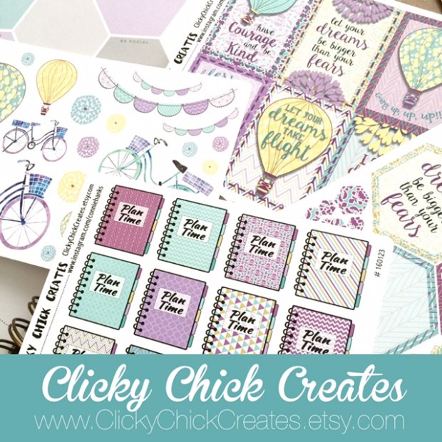 Connie Hanks Photography // ClickyChickCreates.com // planner stickers - inkwell press - gelato collection