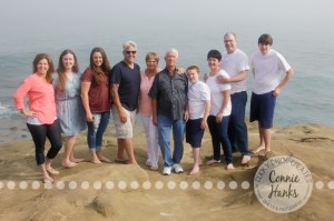 Connie Hanks Photography // ClickyChickCreates.com // San Diego family photo session, multi-generation, family photos,, La Jolla Cove, real photos, family candids