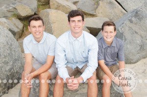 Connie Hanks Photography // ClickyChickCreates.com // family beach photos, San Diego family photography, family photo session, family photography, beach photography, brothers, sons, siblings, silhouette